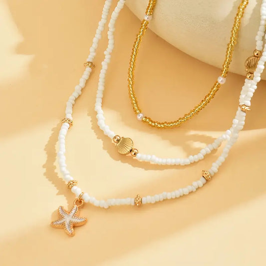 3pcs Women'S Fashion Turtle Neck Necklace - Réf : ER001406257